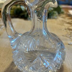 Elegant Clear Glass Pitcher